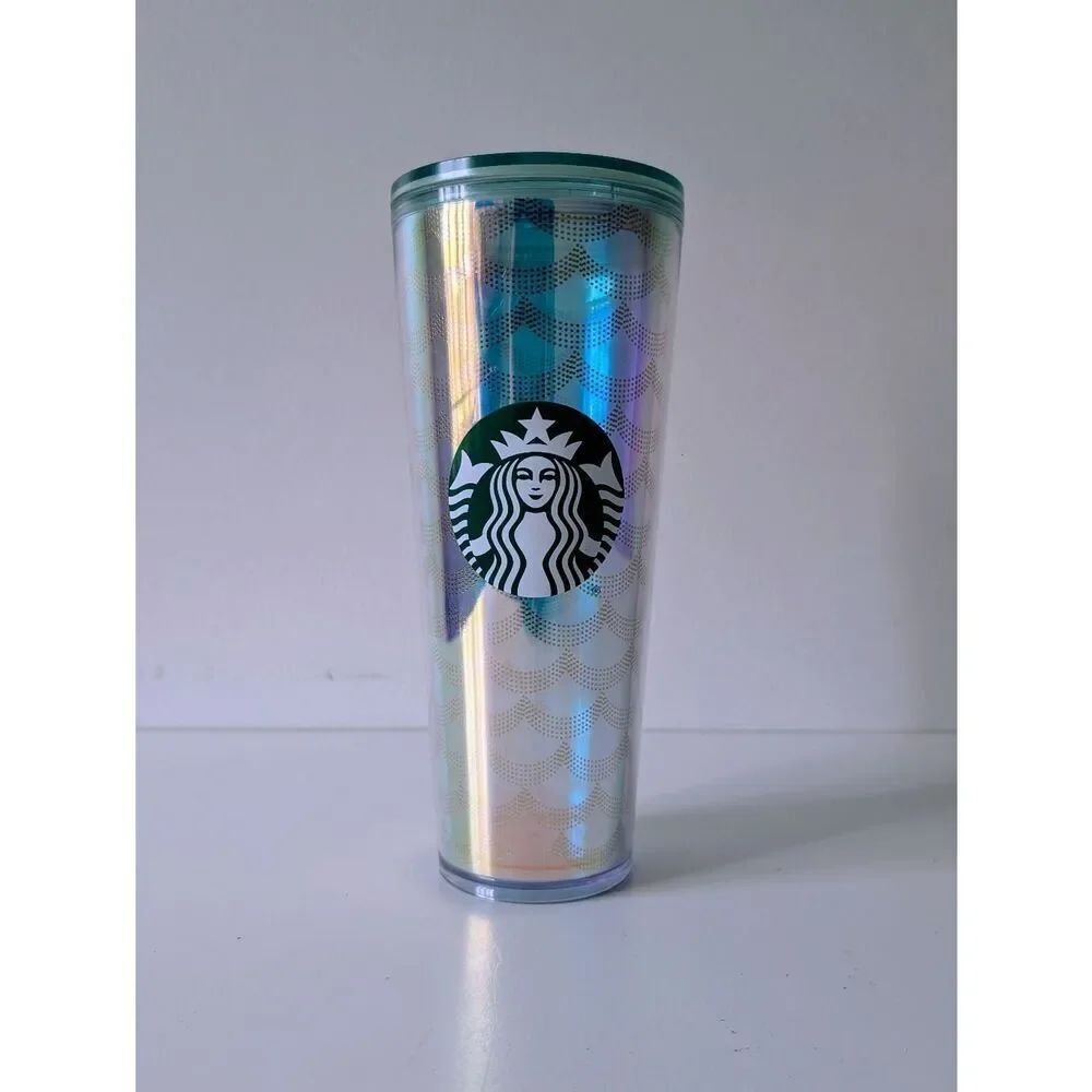Starbucks Tall Tumbler Mermaid 24oz Iridescent Mirror Siren Scales